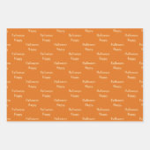 Niedliche Halloween-Rat und Pumpkin Custom Geschenkpapier Set (Vorderseite 2)
