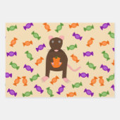 Niedliche Halloween-Rat und Pumpkin Custom Geschenkpapier Set (Vorderseite)