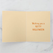Niedliche Halloween-Rat und Pumpkin Custom Karte (Innenseite)