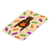 Niedliche Halloween-Rat und Pumpkin Magnet (Linke Seite)