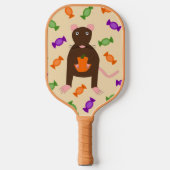Niedliche Halloween-Rat und Pumpkin Pickleball Schläger (Vorderseite)