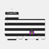 Niedliche Halloween-Rotzunge Party Name Geschenkschachtel (Ungefaltet)