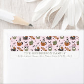 Niedliche Halloween-Rücksendeadressen-Aufkleber (Insitu)