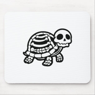 Niedliche Halloween Schildkrötenkelett Tortoise Fo Mousepad