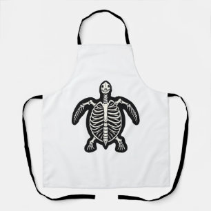 Niedliche Halloween Schildkrötenkelett Tortoise Fo Schürze