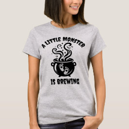 Niedliche Halloween-Schwangerschaft Ankündigung T- T-Shirt