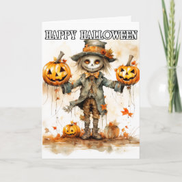 Niedliche Halloween-SkarellIllustration Karte