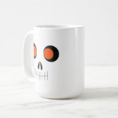 Niedliche Halloween Skeleton-Kaffee-Tasse Kaffeetasse (Vorderseite Links)