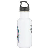 Niedliche Halloween-Skelettwasserflasche Edelstahlflasche (Rückseite)