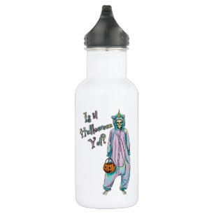 Niedliche Halloween-Skelettwasserflasche Edelstahlflasche