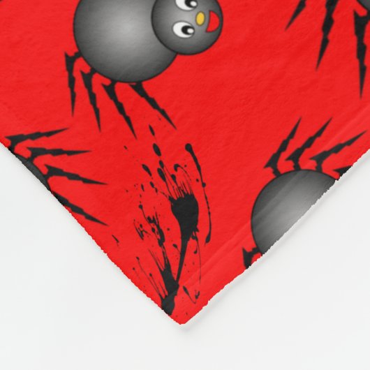 Niedliche Halloween Spiders Fleece Blanket (Ecke)