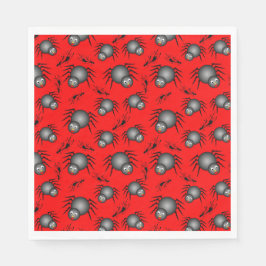 Niedliche Halloween Spiders Napkins Serviette