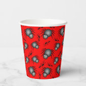 Niedliche Halloween Spiders Paper Cups Pappbecher (Rückseite)