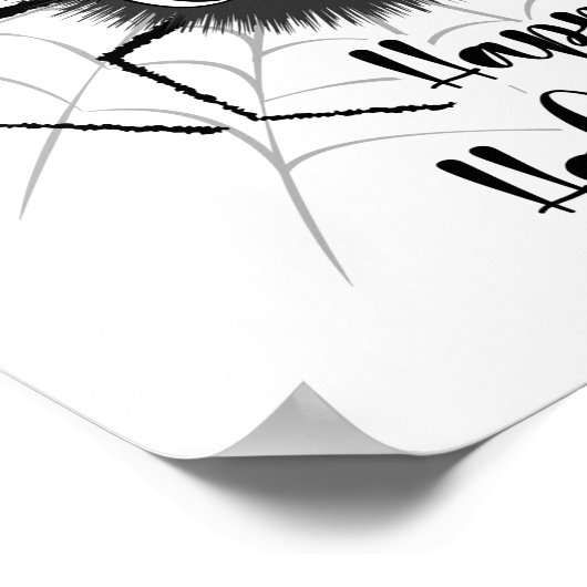 Niedliche Halloween-Spinne Poster (Ecke)