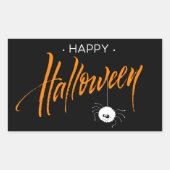 Niedliche Halloween-Spinne Rechteckiger Aufkleber (Vorderseite)