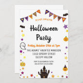 Niedliche Halloween-Spooktacular-Party Einladung (Vorne/Hinten)