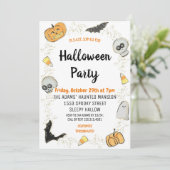 Niedliche Halloween-Spooktacular-Party Einladung (Stehend Vorderseite)