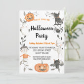 Niedliche Halloween-Spooktacular-Party Einladung (Stehend Vorderseite)