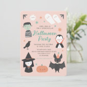 Niedliche Halloween-Spooktacular-Party Einladung (Stehend Vorderseite)