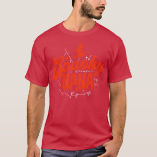 Niedliche Halloween Spooky Nana Orange und Black H T-Shirt