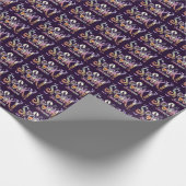 Niedliche Halloween Spooky-Saison Geschenkpapier (Ecke)