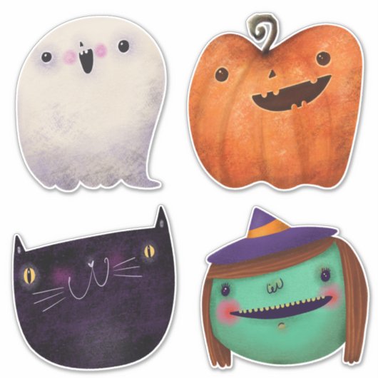 Niedliche Halloween-Spooky-Sammlung Aufkleber (Vorderseite)
