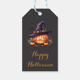 Niedliche Halloween-Sticker - Kürbiskröte Geschenkanhänger