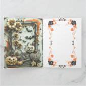 Niedliche Halloween-Sticker - Kürbiskröte Karte (Innenseite)