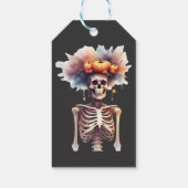 Niedliche Halloween-Sticker - Skelett Geschenkanhänger (Rückseite)
