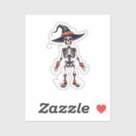 Niedliche Halloween-Sticker - Skelettfalte Aufkleber