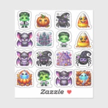 Niedliche Halloween Stickers