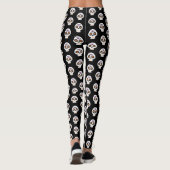 Niedliche Halloween Sugar Skull Leggings (Rückseite)