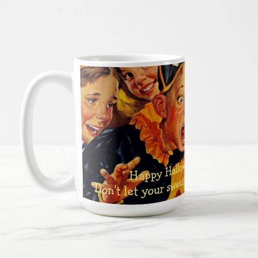 Niedliche Halloween Sweet Tooth Tasse (Links)