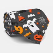 Niedliche Halloween-Symbole Krawatte (Gerollt)