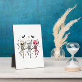 Niedliche Halloween-Tanzskelette Fotoplatte (Seite)