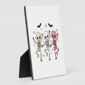 Niedliche Halloween-Tanzskelette Fotoplatte (Seite)