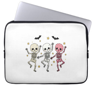 Niedliche Halloween-Tanzskelette Laptopschutzhülle