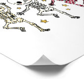 Niedliche Halloween-Tanzskelette Poster (Ecke)