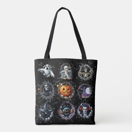 Niedliche Halloween-Tasche Tasche (Rückseite)