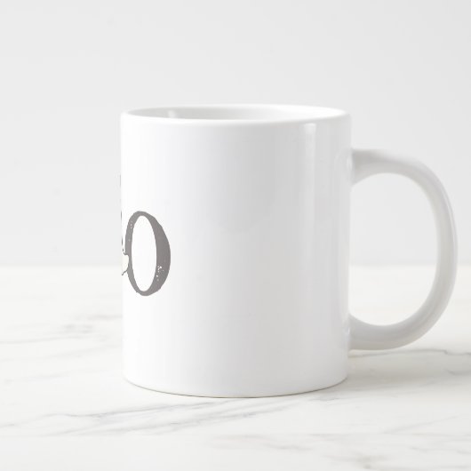 Niedliche Halloween-Tasse - "Boo"-Geist mit Bow Jumbo-Tasse (Rechts)