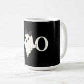 Niedliche Halloween-Tasse - "Boo"-Geist mit Bow Kaffeetasse (VorderseiteRechts)