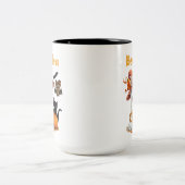 Niedliche Halloween-Tasse Boo-Tea Ghost-Bat-Katze Zweifarbige Tasse (Mittel)