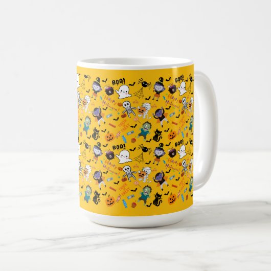 Niedliche Halloween-Tasse Kaffeetasse (VorderseiteRechts)
