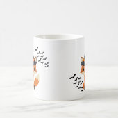 Niedliche Halloween-Tasse mit Fox und Hexenhut, Fu Kaffeetasse (Mittel)