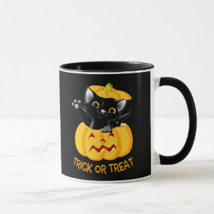 Niedliche Halloween-Tasse Personalisierte Schwarzk Tasse