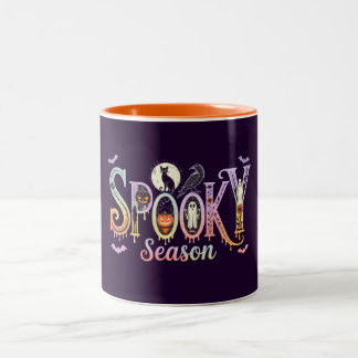 Niedliche Halloween-Tasse, Spooky Season Halloween Zweifarbige Tasse