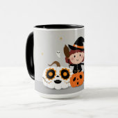 Niedliche Halloween-Tasse Tasse (Vorderseite Links)