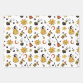 Niedliche Halloween-Themenumschlagpapier Geschenkpapier Set (Vorderseite 2)