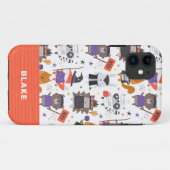 Niedliche Halloween-Tiere Personalisiert Case-Mate iPhone Hülle (Rückseite (Horizontal))
