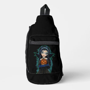 Niedliche Halloween Vampire und Pumpkin Crossbody Bag